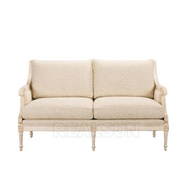 কেনা Antique Loveseat French Corner Wooden Sofa Settee Home Furniture Couch Fabric Set অনলাইনে উৎপাদন