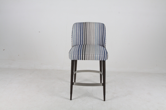 ভালো দাম Colorful Upholstered High Back barstool chair with Metal Stainless Steel Solid Wood অনলাইন