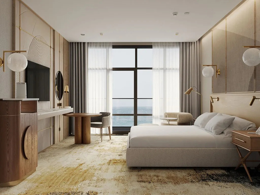 ভালো দাম Hotel bedroom furniture sets for 5 star hotel rooms solid wood bedroom furniture অনলাইন