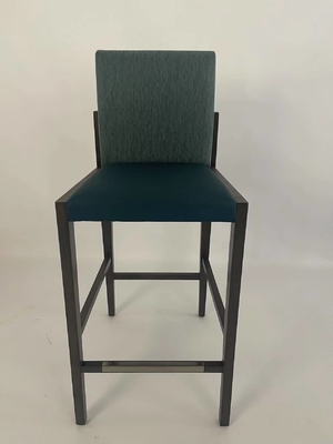 ভালো দাম High Density Sponge Wrapped Upholstered Barstool Chair For Apartment অনলাইন