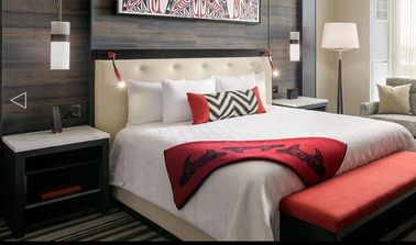 ভালো দাম Commercial Hotel Luxury Furniture , Apartment Hotel Bedroom Furniture Drak Color অনলাইন