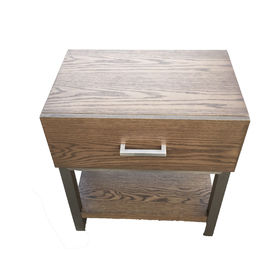 ভালো দাম Luxury Light Oak Bedside Table King / Queen Size For Hospitality Bedroom অনলাইন