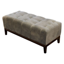 ভালো দাম American Style Long Ottoman Storage Bench For Bedroom , Dark Brown Wood Finish অনলাইন