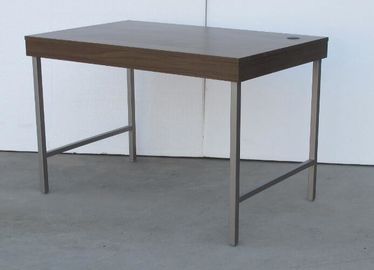 ভালো দাম Wooden Top Hotel Writing Desk Metal Legs For Study / Dining , Dark Color অনলাইন