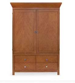 ভালো দাম Side Mounted Stand Alone Closet , King / Queen Dark Brown Wardrobe For 5 Star Hotel অনলাইন