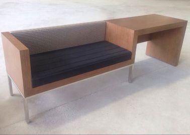 ভালো দাম Wooden Hotel Writing Desk Unit With Luggage Bench , Metal Frame Desk Unit অনলাইন