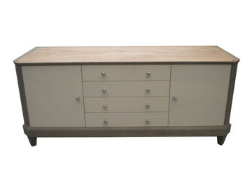 ভালো দাম 4 Drawers Plus Hotel Room Dresser 2 Doors With Stainless Steel Kobes অনলাইন