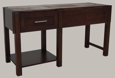 ভালো দাম 1 Drawer Plywood Modern Bathroom Vanity Cabinets Birch Veneer Dark Stain Color অনলাইন