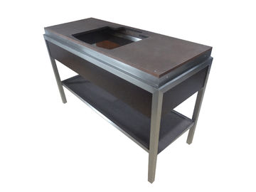 ভালো দাম Floor Mounted Modern Bathroom Vanity Cabinets For Hotel , Wooden Bathroom Cabinets অনলাইন