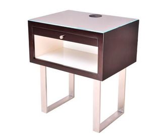ভালো দাম Bedroom Solid Wood Night Stand For 5 Star Hotel / Metal Frame Bed Side Tables অনলাইন