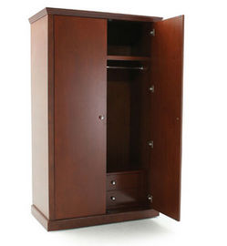 ভালো দাম Free Standing 2 Door Wooden Wardrobe , Solid Wood Wardrobes For Modern Hotel অনলাইন