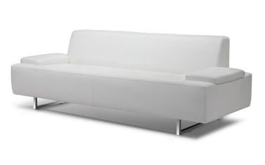 ভালো দাম Simple Design Contemporary Leather Sofa Metal Leg With 3 Seater , 18'' Seat Height অনলাইন