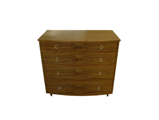 ভালো দাম 4 Drawer Hotel Room Dresser Walnut Wood Veneer Commercial Furniture অনলাইন
