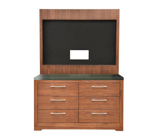 ভালো দাম Hotel wooden dresser with back TV panel / chest / dresser for hotel bedroom furniture অনলাইন