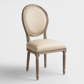 ভালো দাম French style vintage natural oak wood frame wooden dining chair অনলাইন
