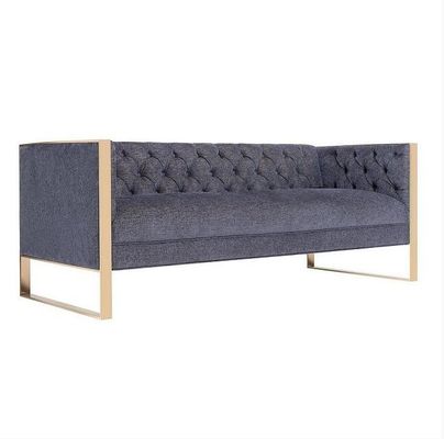 ভালো দাম Golden Metal Base Fabric Upholstered Sofa Upholstered Wedding Rental অনলাইন