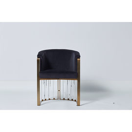 ভালো দাম Fashion Upholstery Living Room Couches Clean Thick Acrylic Blue Velvet With Metal Base অনলাইন
