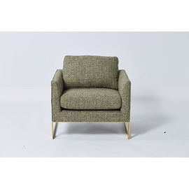 ভালো দাম Fashion Living Room Couches Natural Linen Material Fabric Green With Metal Base অনলাইন