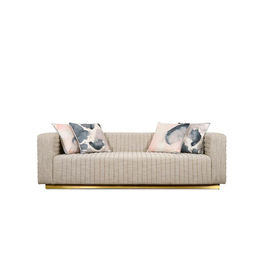 ভালো দাম American Classic Home Furniture Living Room Sofa 4 Seat Chesterfield Modern linen Fabric Sofa অনলাইন