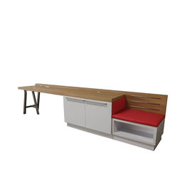 ভালো দাম Hilton Garden Inn Modern Luxury High Gloss Panel with brushed stainless steel Upholstery baggage holder writing Desk অনলাইন