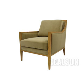 ভালো দাম Golden Antique Arm Furniture Dining Room Chairs , Modern Comfy Single Couch অনলাইন