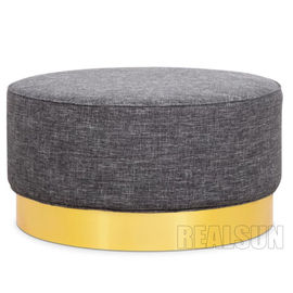 ভালো দাম American Style Nisco Round Upholstered Ottoman With Fabric Cover And Memory Foam অনলাইন