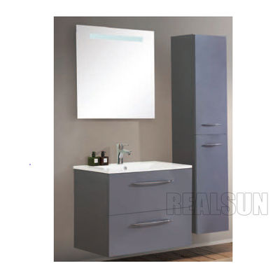 ভালো দাম High Glossy White MDF Bathroom Vanity Customized Furniture With Metal Legs অনলাইন