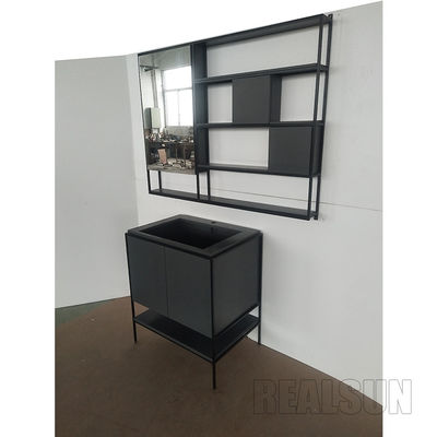 ভালো দাম Waterproof Painted MDF Modern Bathroom Vanity Cabinets Sets American Style অনলাইন