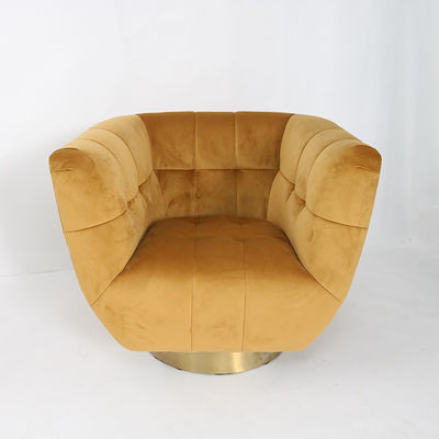 ভালো দাম Modern Coaster Tufted Sofa With Gold Stainless Steel Base অনলাইন