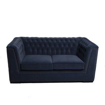 ভালো দাম Sturdy Velvet 2 Seater Living Room Sofa With Lumbar Support অনলাইন