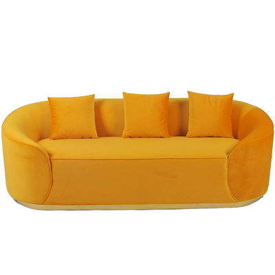 ভালো দাম Living Room Fabric Velvet Sofa With Metal Base অনলাইন