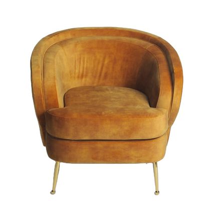 ভালো দাম Modern Gold Stainless Steel Legs 90cm Living Room Couches অনলাইন