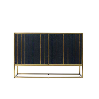 ভালো দাম Modern Sideboard Cabinet Gold Stainless Steel 2 Door Bar Cabinet For Home Hotel অনলাইন