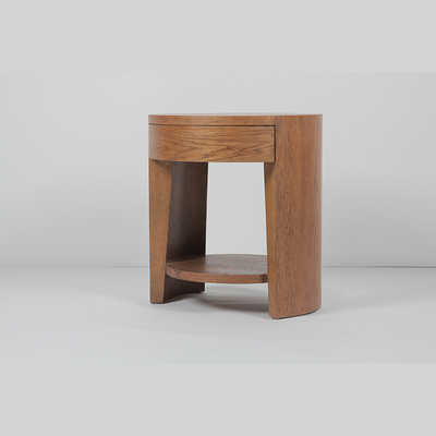 ভালো দাম Wood Bottom Corner Round Cabinet Night Stand Minimalist Bedside অনলাইন