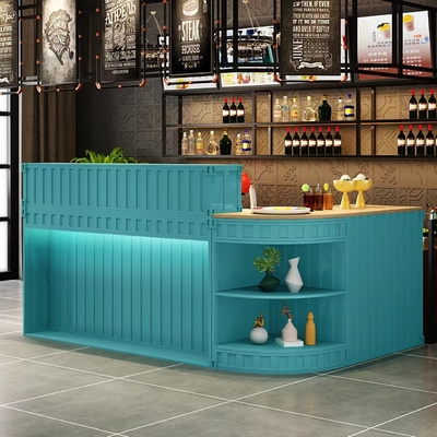 ভালো দাম Iron Type Arc Modeling Modern Bar Counter Custom Made অনলাইন